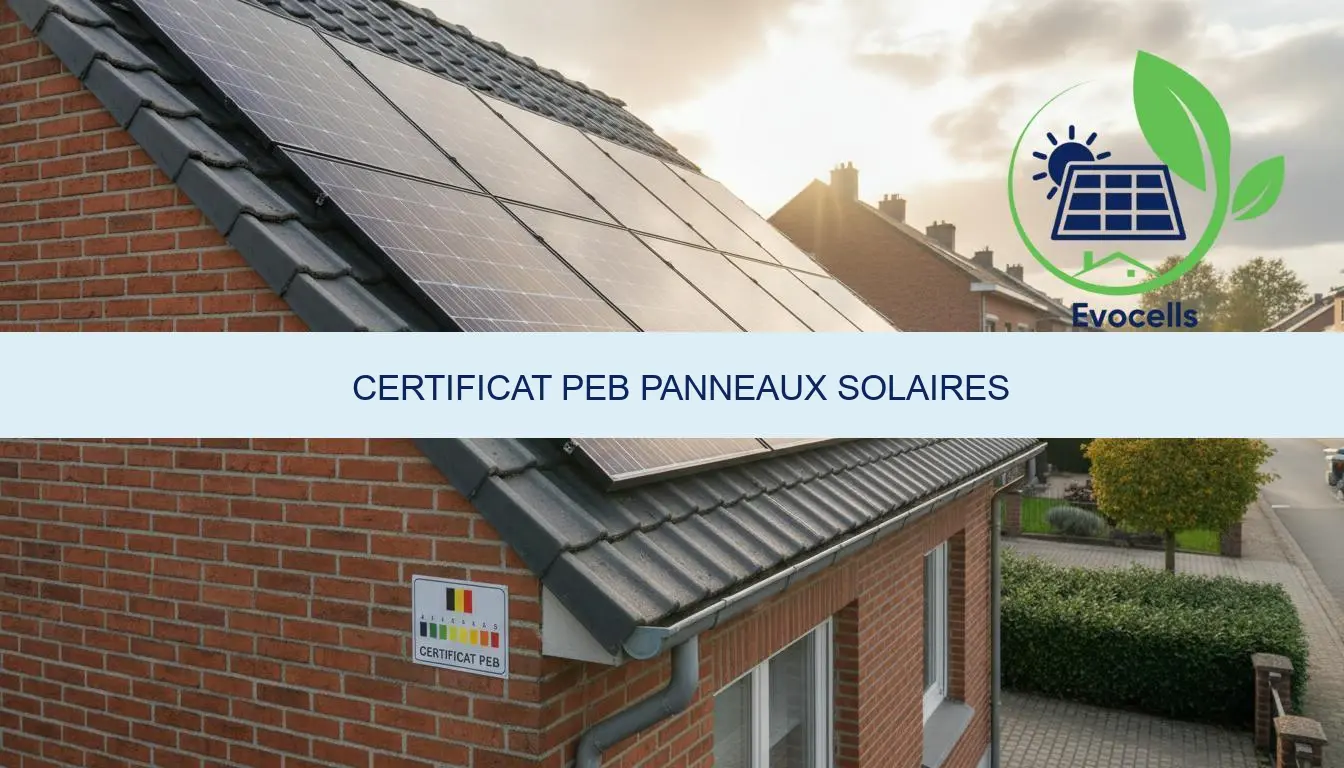 certificat PEB panneaux solaires info 2026