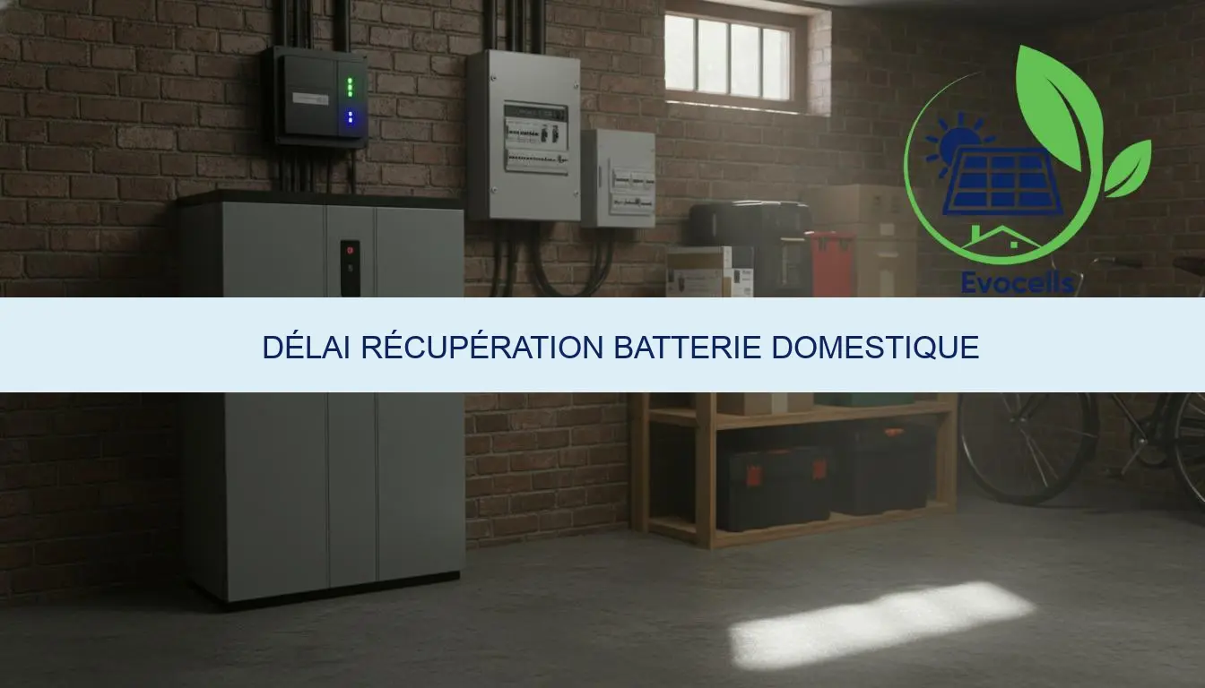 délai récupération batterie domestique calcul & prix