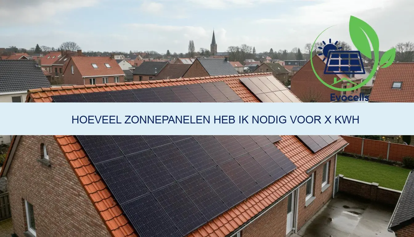 hoeveel zonnepanelen heb ik nodig voor X kwh berekenen
