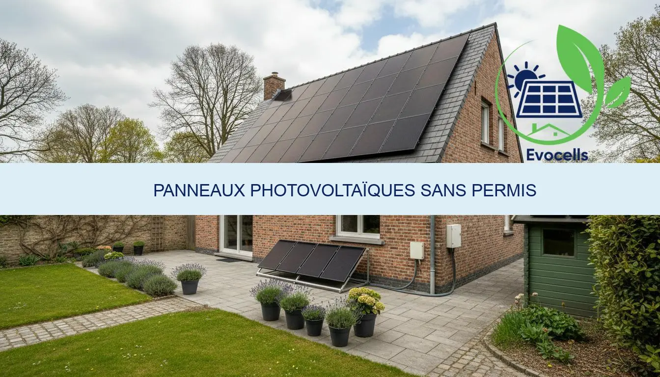 panneaux photovoltaïques sans permis en Belgique