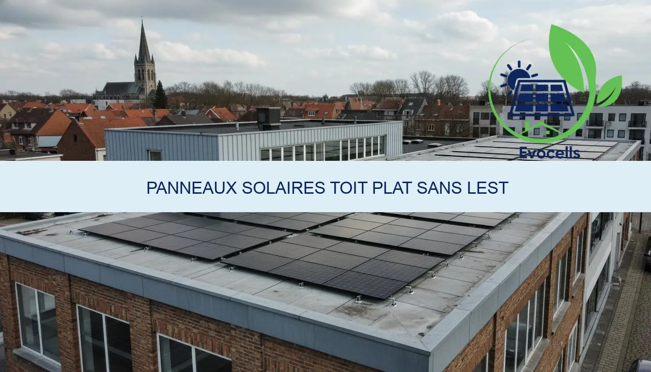 panneaux solaires toit plat sans lest prix et pose