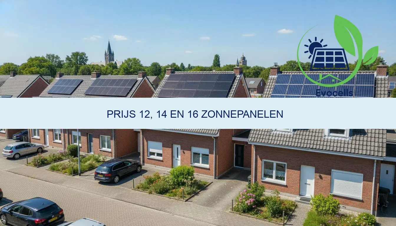 prijs 12, 14 en 16 zonnepanelen | Info & kosten