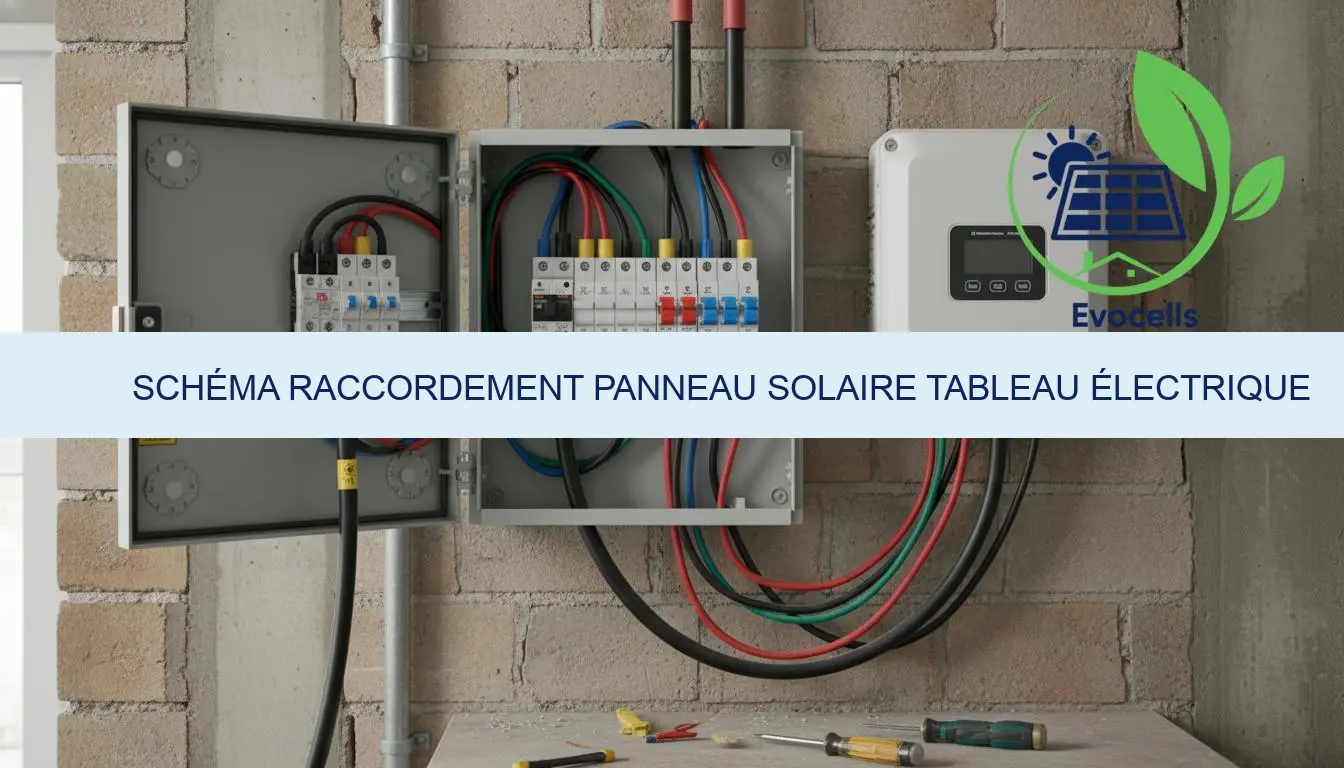 schéma raccordement panneau solaire tableau électrique