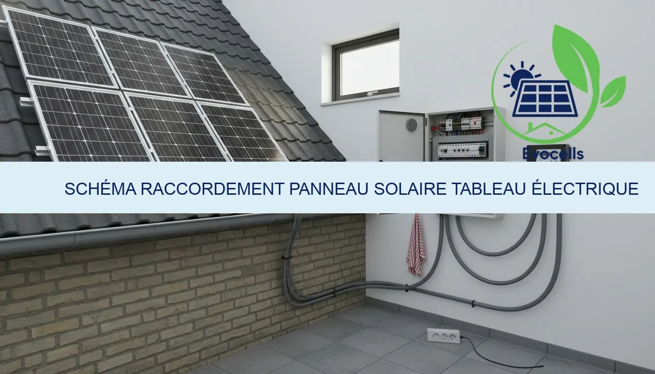 schéma raccordement panneau solaire tableau électrique