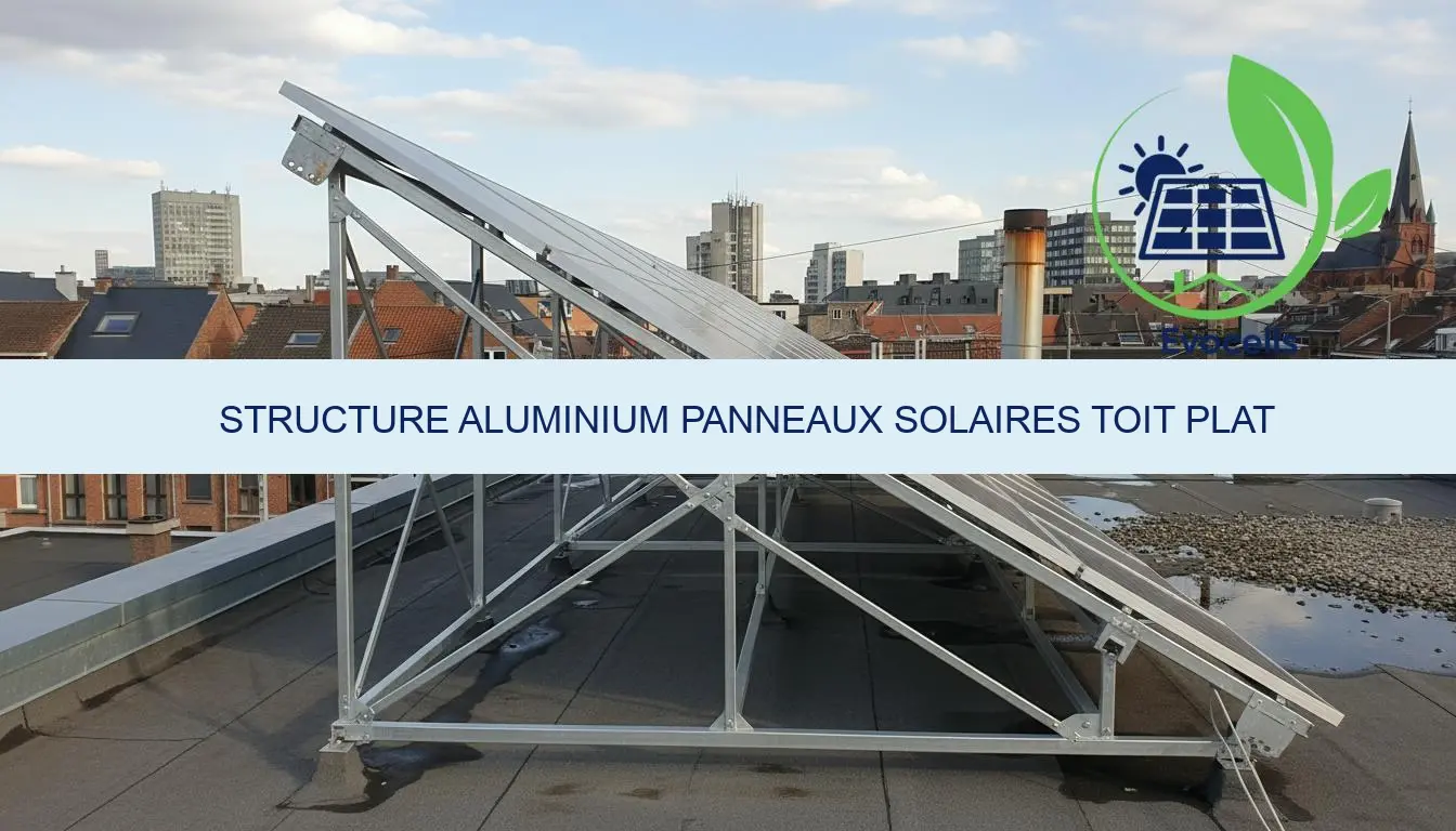 structure aluminium panneaux solaires toit plat prix